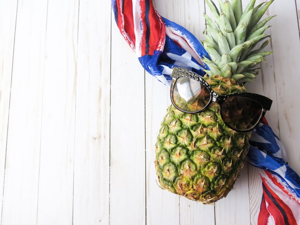 fruit, pineapple, american flag-2388848.jpg